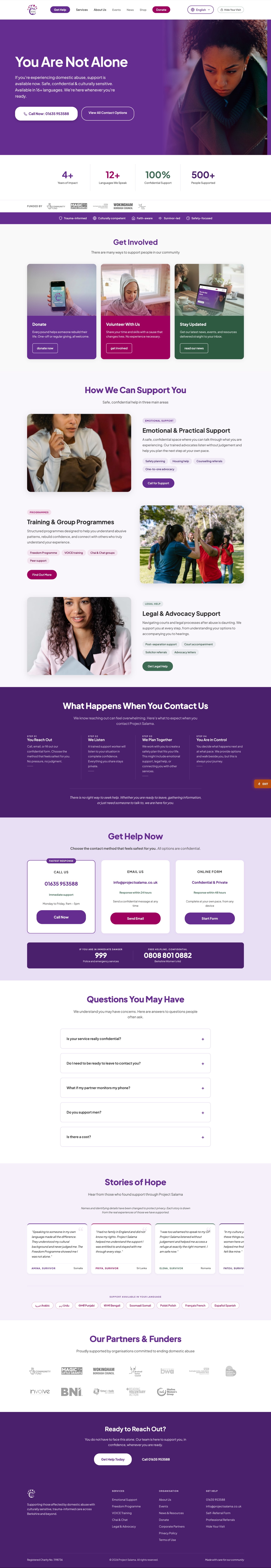 Project Salama website